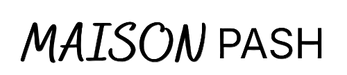 Black 'MAISON PASH' text on a white background