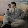 Winter Pajamas Women Coral Fleece Homewear Suit Couple Long Pijama Men Thickened Velvet Warm Soft Comfortable Pajamas Set