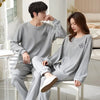 Couple's Pijama Sets M-3XL Autumn Spring Pajamas Lovely Cartoon Sleepwear Cotton Pyjamas For Women Man Top Pant Leisure Outwear