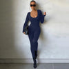 Dulzura Women Autumn Winter Long Sleeve Bodycon Streetwear Jumpsuit Overall One Piece Outfit Wholesale Items for Business