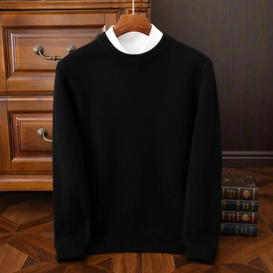 2025 Cashmere Sweater O-neck Pullovers Men's Loose Oversized M-3XL Knitted Bottom Shirt Autumn Winter New Korean Casual Men Top