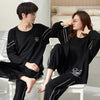 Couple's Pijama Sets M-3XL Autumn Spring Pajamas Lovely Cartoon Sleepwear Cotton Pyjamas For Women Man Top Pant Leisure Outwear