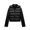 2025 Winter New Arrival Women's Lightweight Warm Down Jacket with Long Sleeves and Zippered Hooded Sports Coat 4391742
