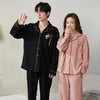 Autumn Couple Pijamas Set For Men Women Cotton Kimono Homewear Man Pjs Female Pijamas Suit Pyjamas Home Clothes Drop Ship
