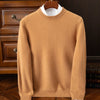 2025 Cashmere Sweater O-neck Pullovers Men's Loose Oversized M-3XL Knitted Bottom Shirt Autumn Winter New Korean Casual Men Top