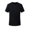 Cotton Short Sleeve Tops 220 Grams Heavy T-shirt Y2k Casual Comfortable Tee Shirt Black & White O-neck Woman Clothing YH2532