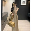Knitted Cardigan Sleeveless Turtleneck Dress Two-Piece Set for Women Autumn Winter New Warm Mid-Length Sweater Coat Set
