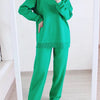 Autumn Winter 2 Pieces Women Sets Knitted Tracksuit Turtleneck Sweater and Straight Jogging Pants Suits